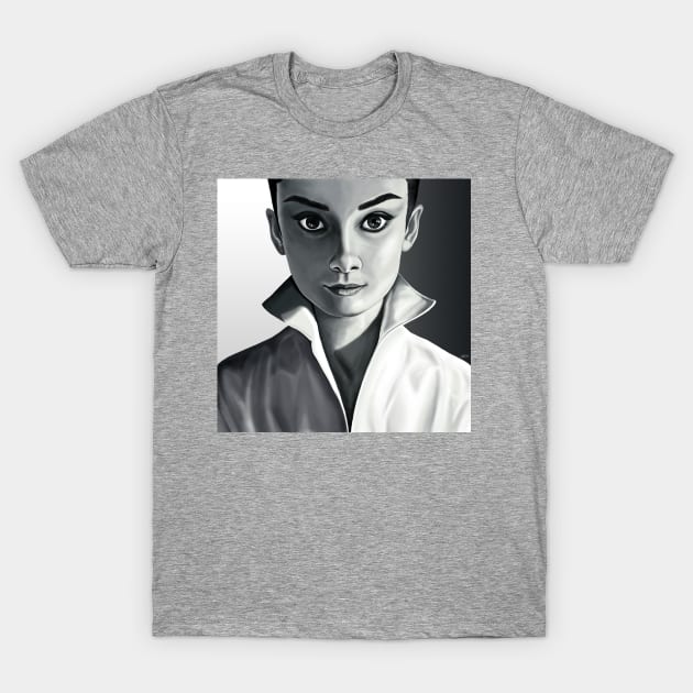 Audrey Hepburn T-Shirt by jorgeeeel